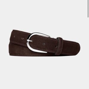 Suitsupply Dark Brown Suede Belt - Brand New